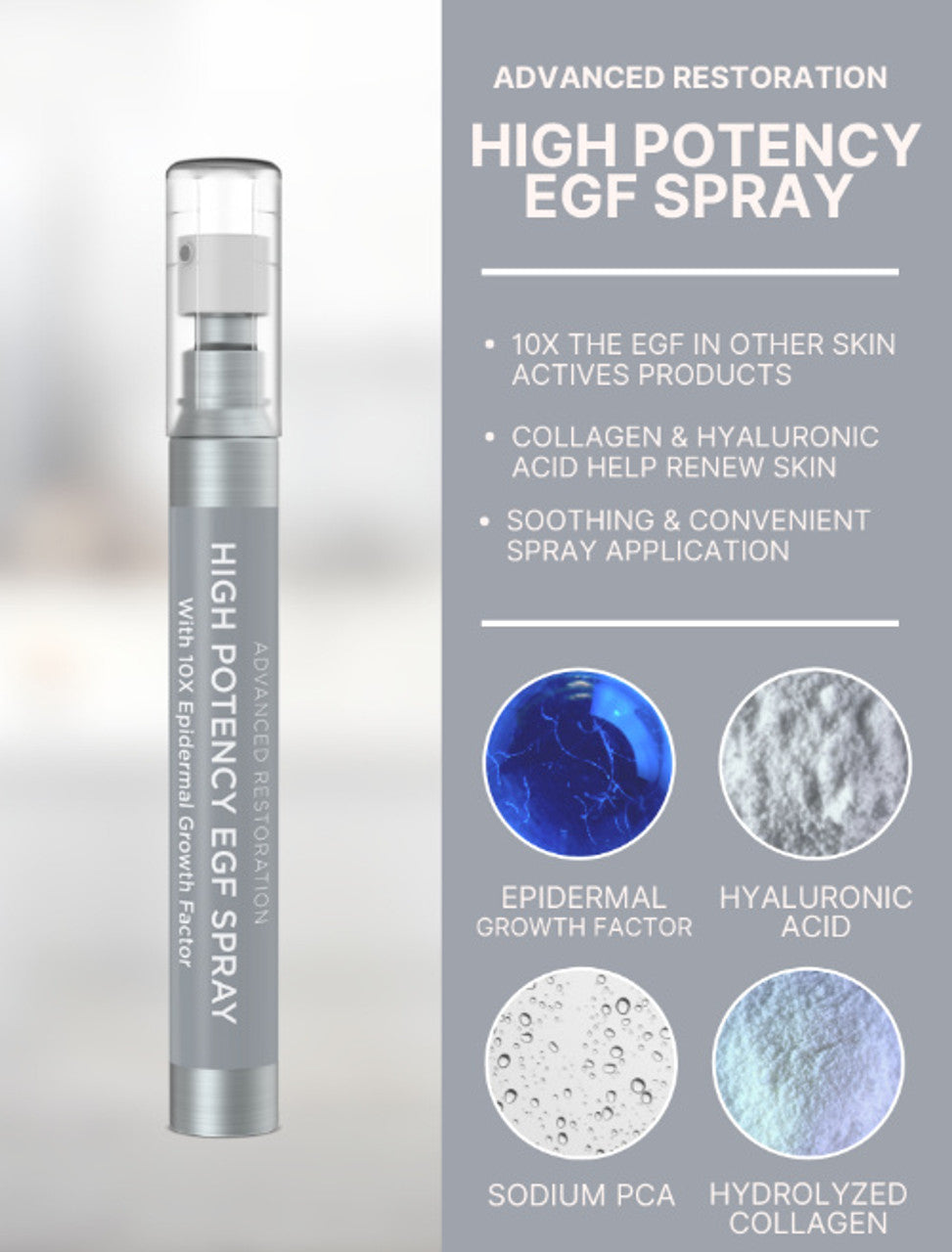 High Potency EGF Spray